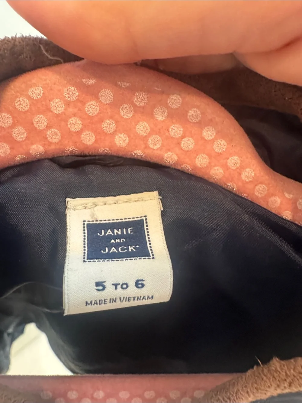 Janie and Jack Navy Quilted Peplum Vest with Brown Trim
